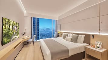 One Bedroom Deluxe | Down comforters, pillowtop beds, in-room safe, laptop workspace