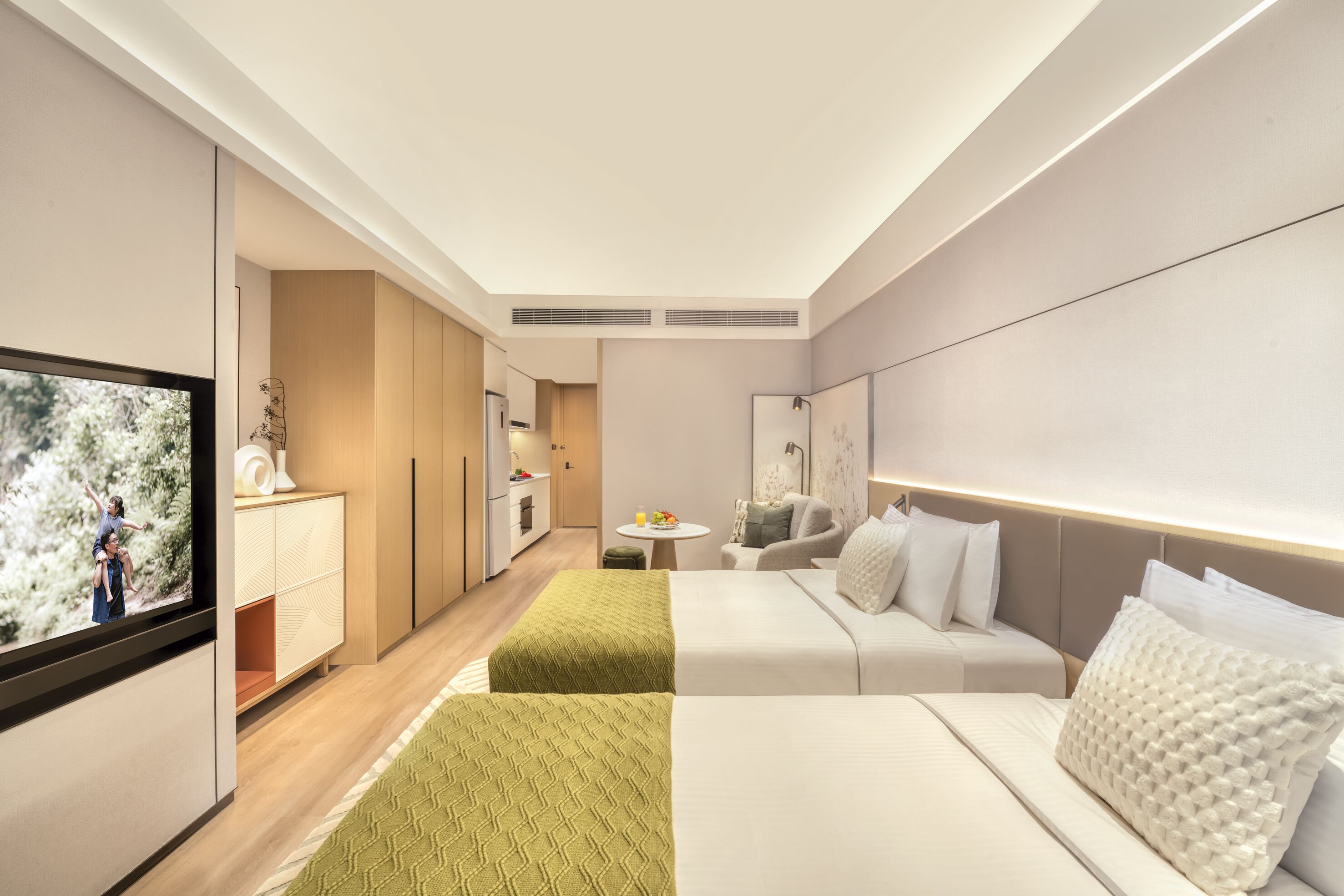 Estudio ejecutivo, 2 camas matrimoniales