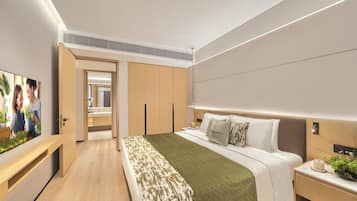 Deluxe-Apartment, 1 Schlafzimmer | Wohnbereich