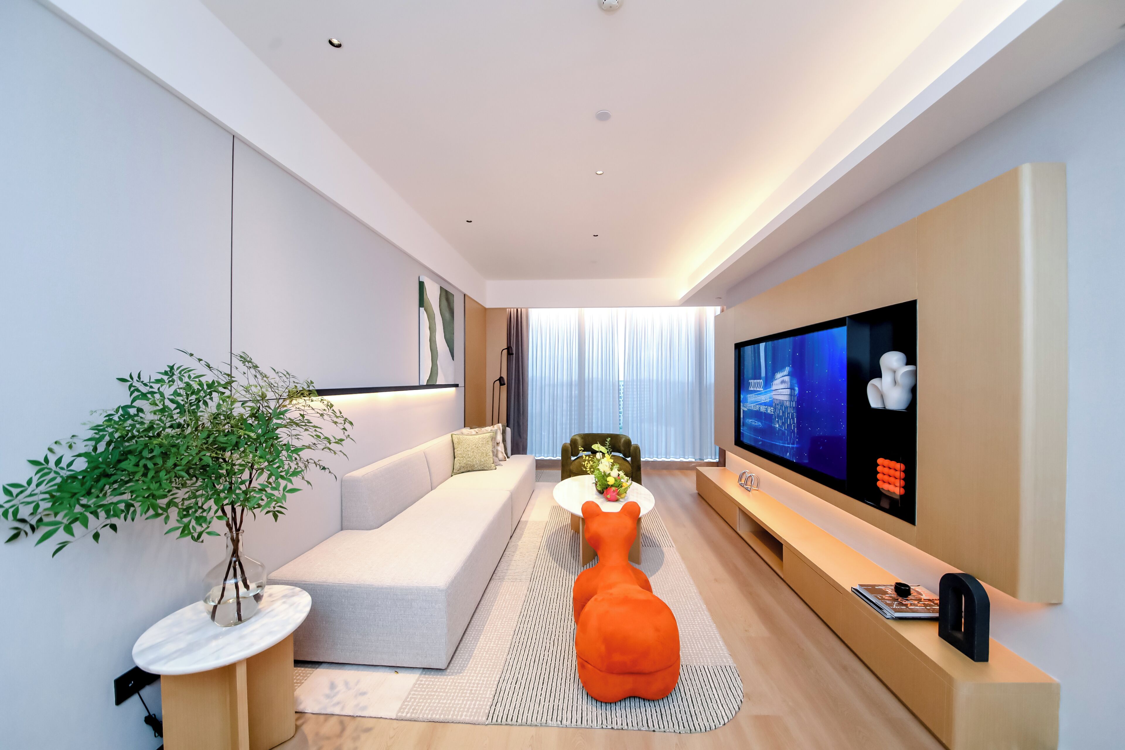 Deluxe Apartment, 2 Bedrooms | Living area