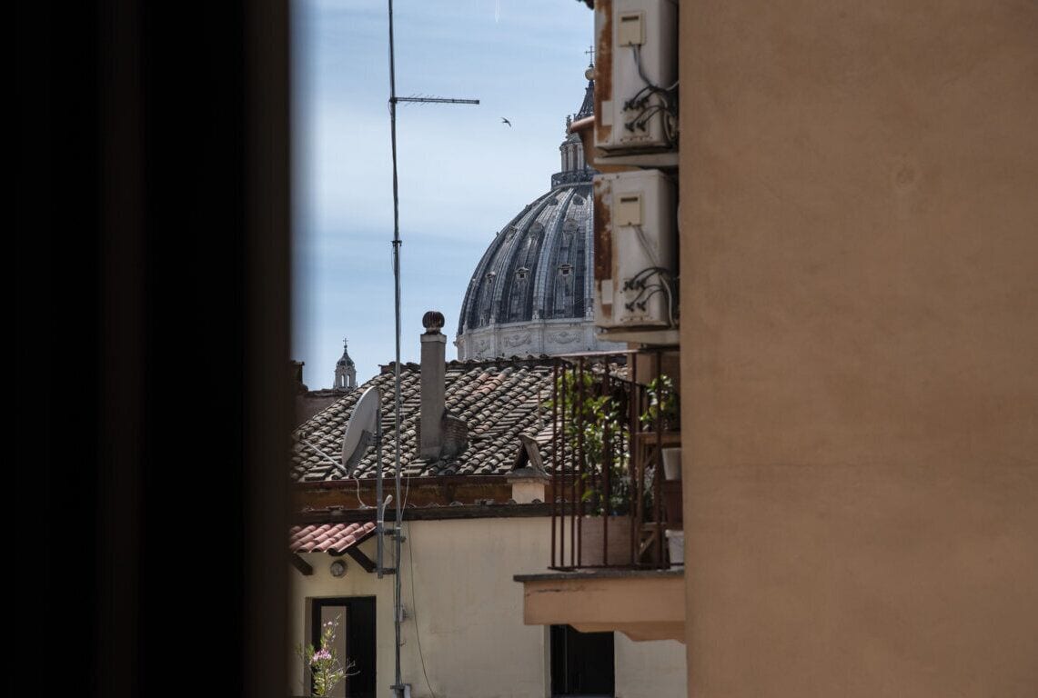Blick von der Unterkunft