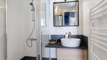 Shower, hair dryer