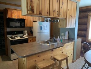 Condo, Multiple Beds, Patio (Fence Lake #10) | Private kitchen - Fence Lake Condo #10 - Docking, Wifi, Beach (Lac du Flambeau)