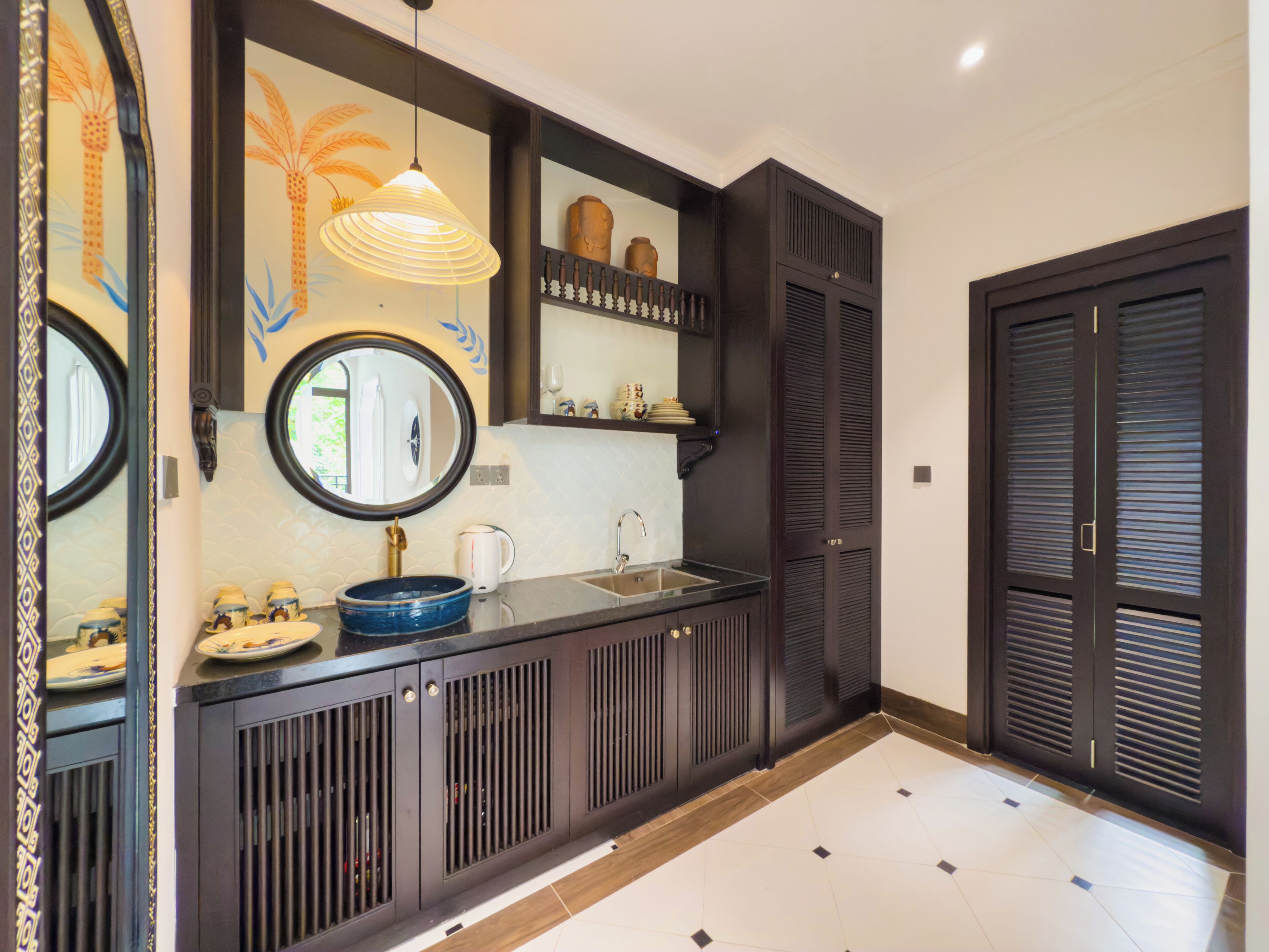 Villa, vistas a la montaña | Cocina privada