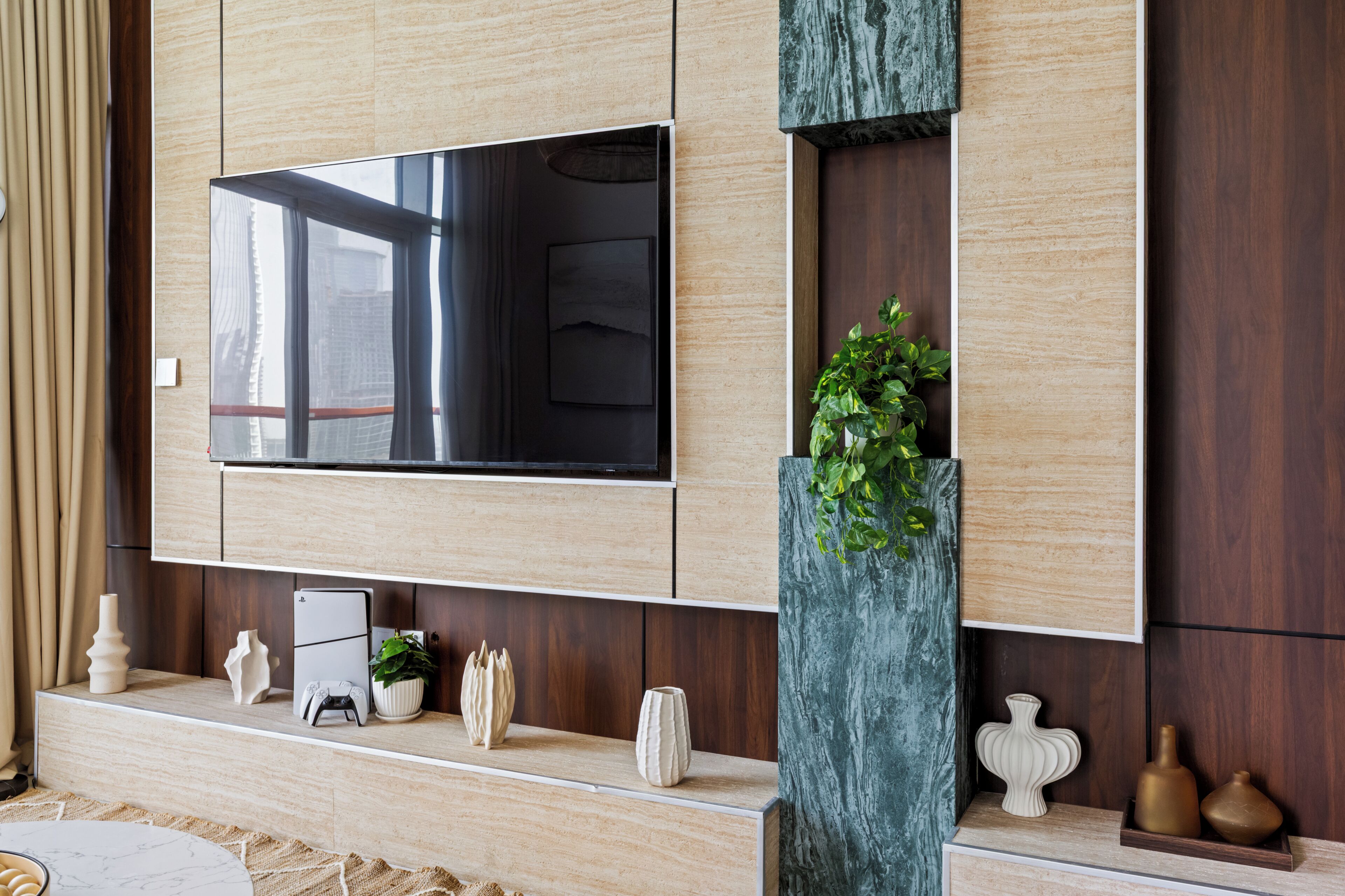 Luxury-Apartment, Balkon, Stadtblick | Innenbereich