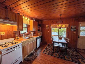 Cabin, Multiple Beds, Patio (Bouchard - Pinewood) | Private kitchen - Pinewood - Bouchard Shores Resort (Minocqua)