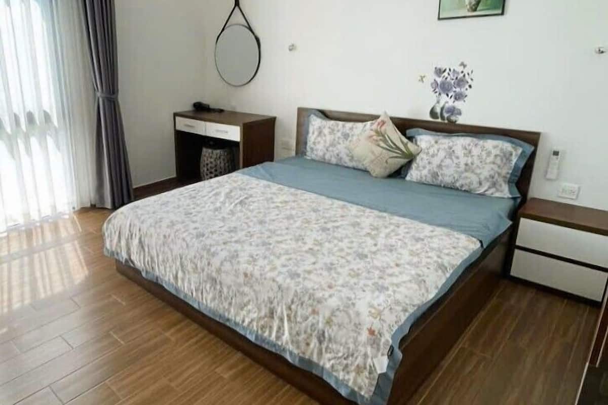 Quarto casal luxo, sacada, vista para a cidade