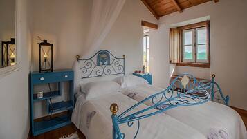 2 kamar tidur dan seprai linen