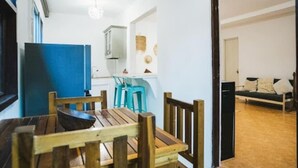 Hus – standard, balkong | Spiseområde