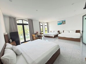 Deluxe-studiosuite - balkon - byudsigt | Gratis Wi-Fi
