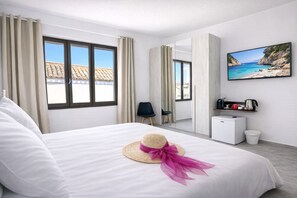 Quarto casal luxo, vista para a cidade