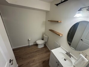 Bathroom - The Bourbon & Brass | Speakeasy-Inspired 2BDR (Saint Charles)