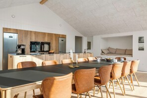 Dining - Lovely 16-person luxury house with activity room, outdoor hot tub and outdoor. (Fjerritslev)