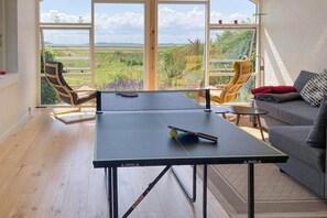 Games room - Holiday home with beautiful views, wilderness bath and activity room (vesløs)