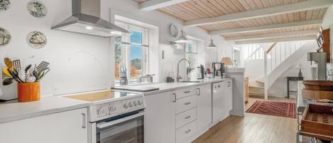 Fridge, oven, stovetop, dishwasher