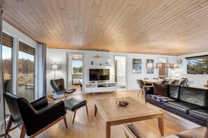 TV, table football - Large, well-maintained holiday home near Søndervig, with activity room,. (Ringkøbing)