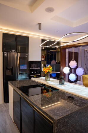 Private kitchen - Two Bedroom Luxury Apartment in Maitama (Abuja)