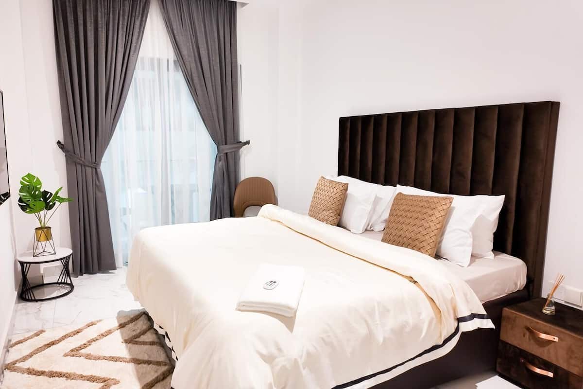 奢华公寓, 2 间卧室, 无烟房, 城市景观