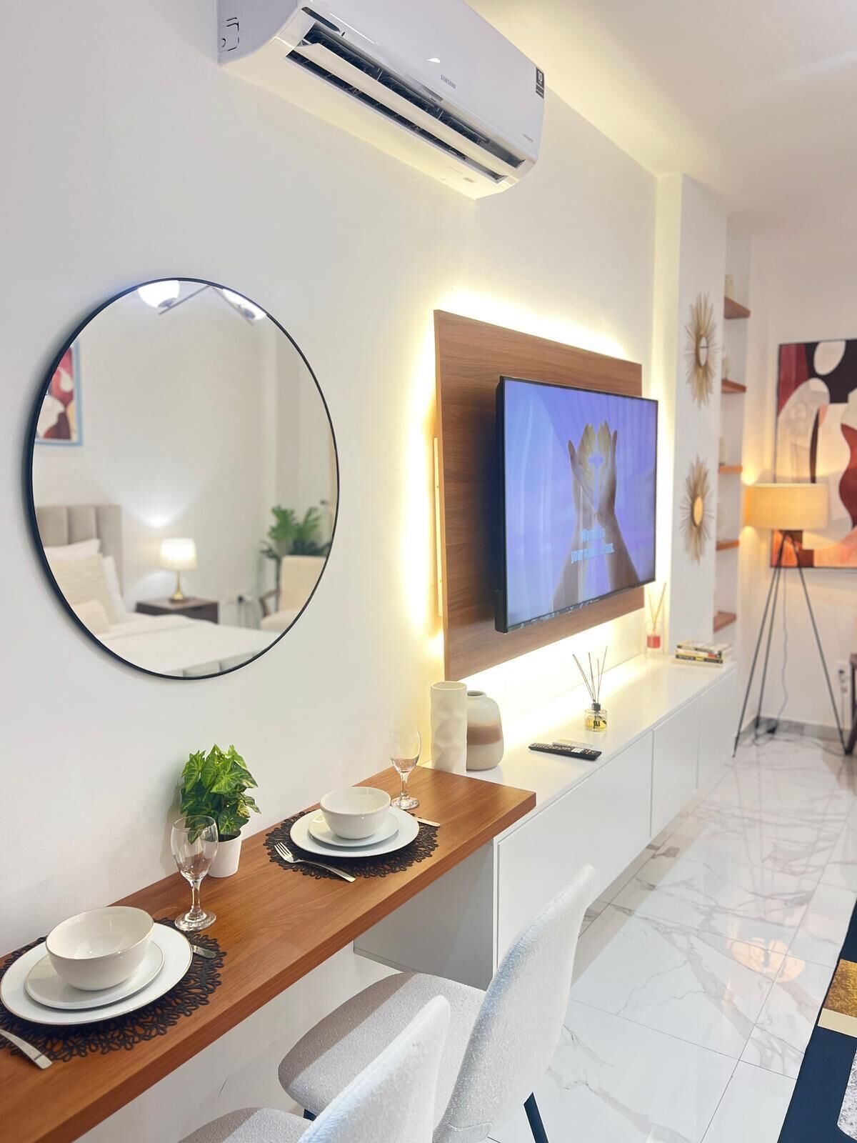 Executive-studiosuite - ikke-ryger - byudsigt | Opholdsområde | Smart-tv, Netflix, Hulu, streamingtjenester