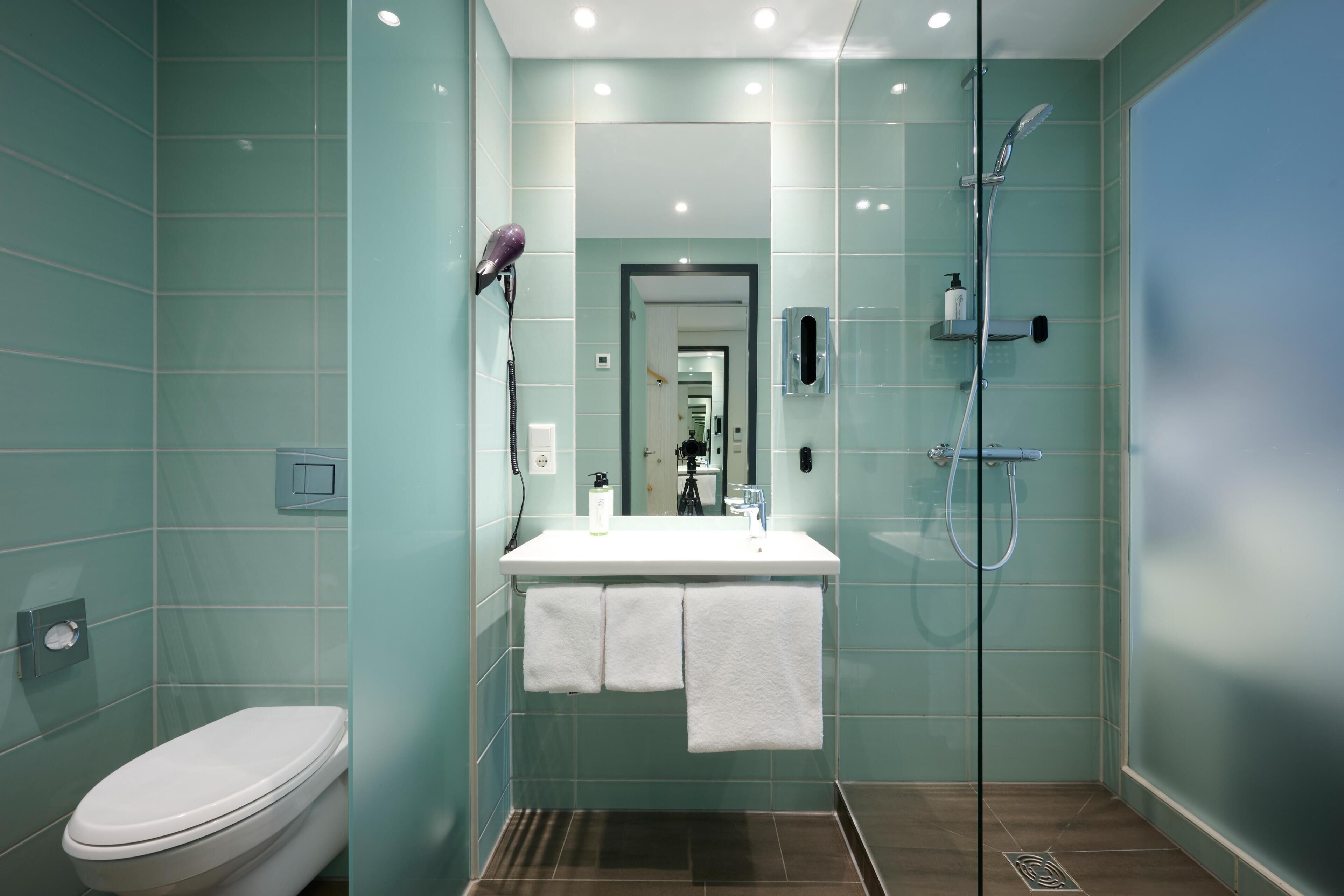 Soap, shampoo, toilet paper