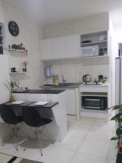 Comfortable, fully equipped studio apartment.