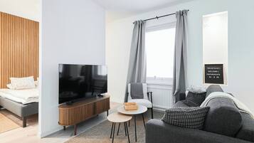 Superior Apartment, 1 Double Bed with Sofa bed, Pets Allowed | Living area