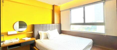 Family Apartment, 2 Bedrooms, City View | Premium bedding, pillowtop beds, desk, laptop workspace