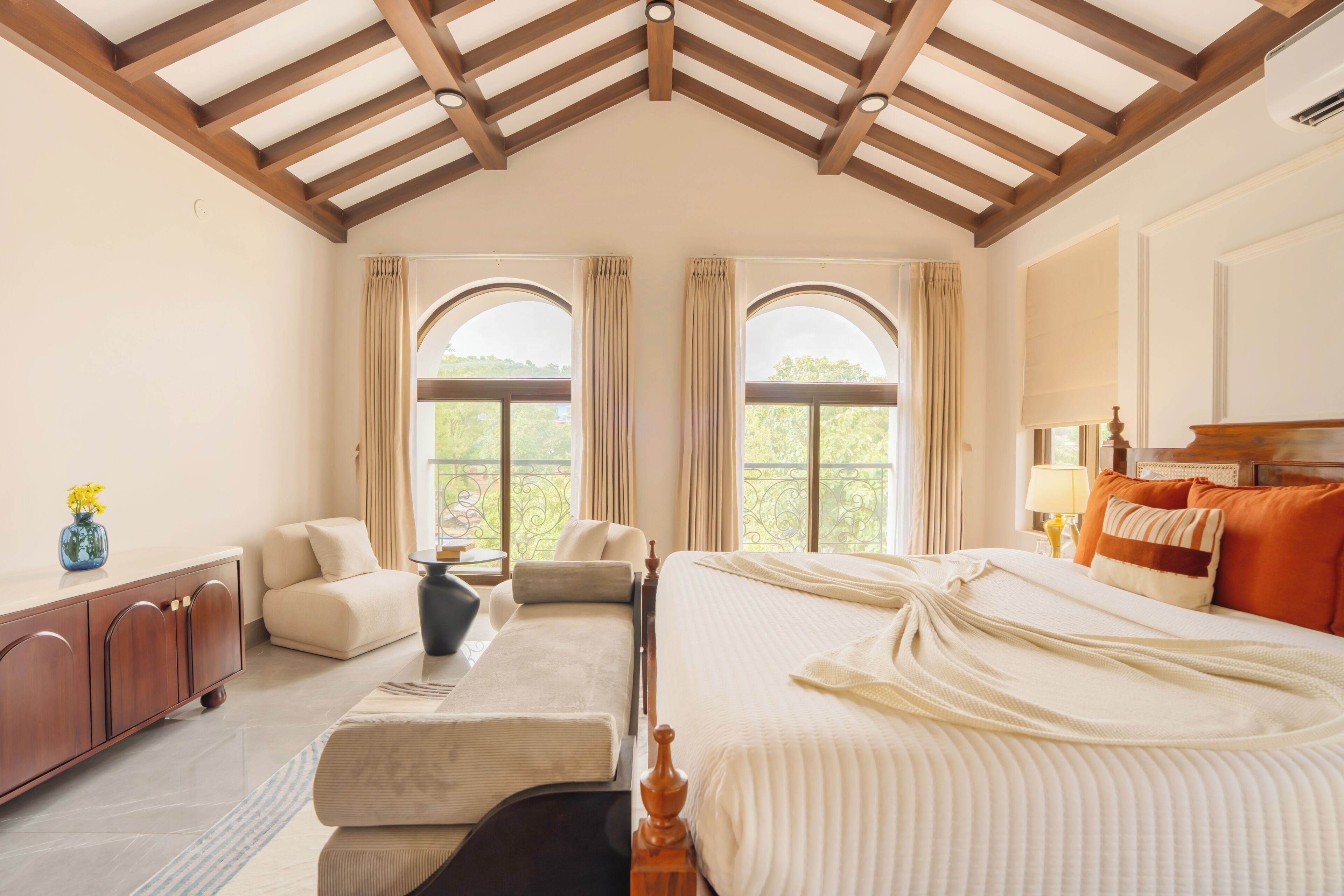 Deluxe-Villa, Balkon, Gartenblick