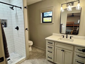 Hair dryer, towels