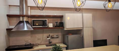 Standard-studio, 1 keskisuuri parisänky, keittotila | Yksityinen keittonurkkaus