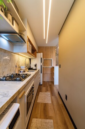 Private kitchen - Apartamento com infra em Gramado (Gramado)