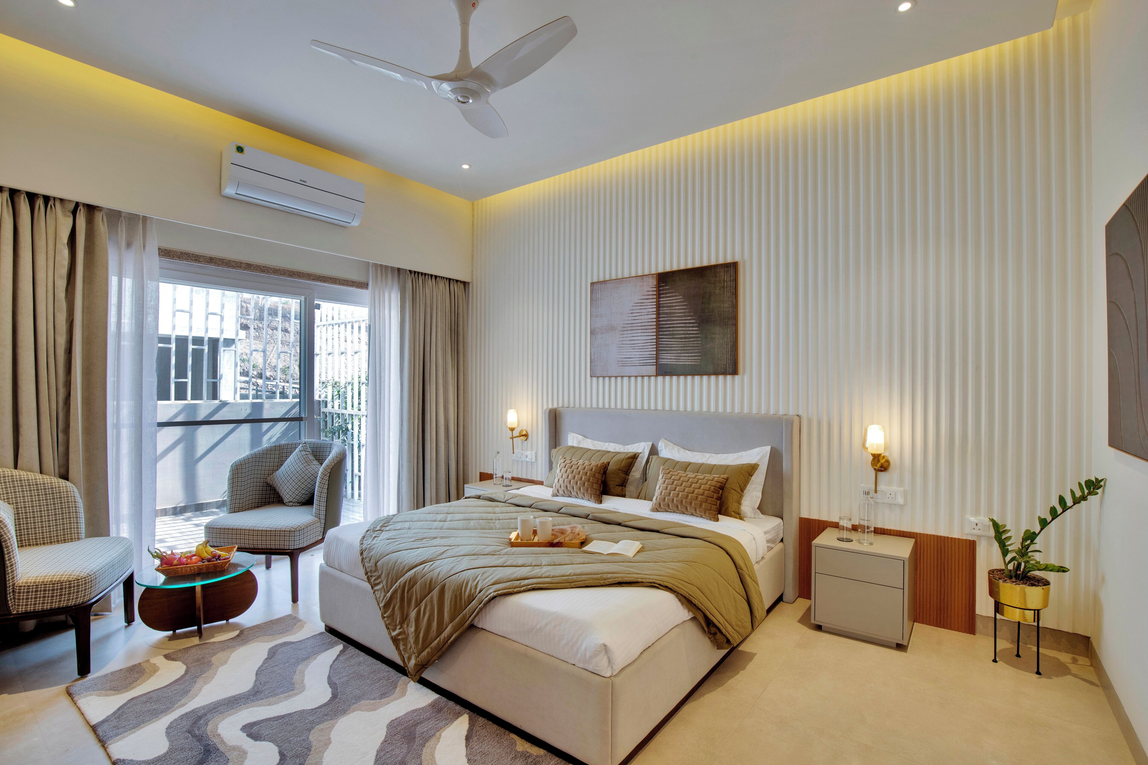 Villa Luxury, balcone, vista giardino