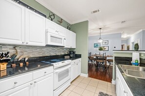 Fridge, microwave, oven, stovetop - Park Ave 112 - First Floor Condo (Foley)