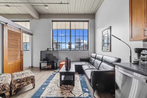 Living area - Trendy Industrial Loft in downtown Cleveland (Cleveland)