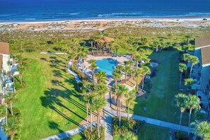 A heated pool - New Listing! Fully Renovated Ground Floor Condo Steps From The Beach. (St. Augustine)