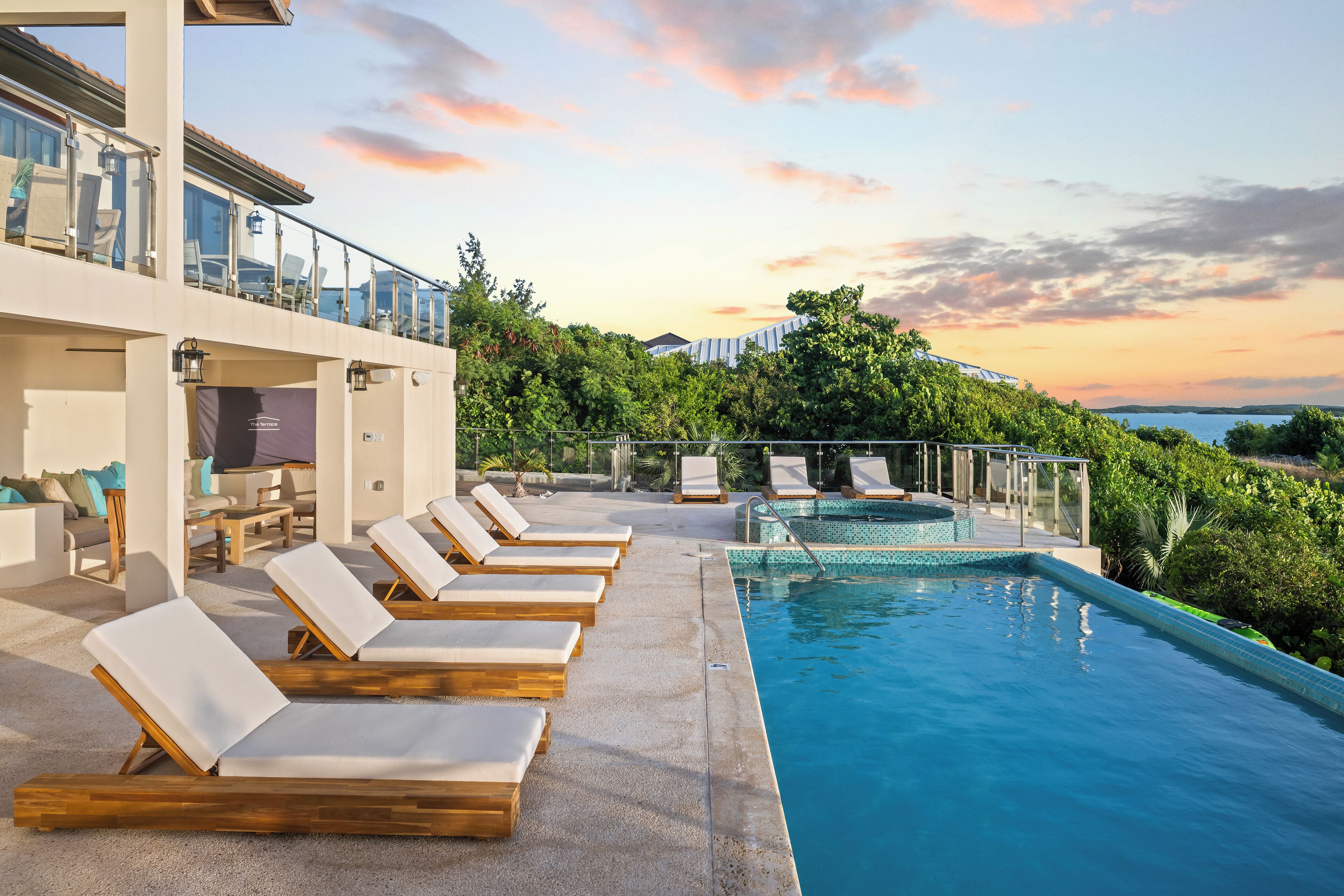 A heated pool