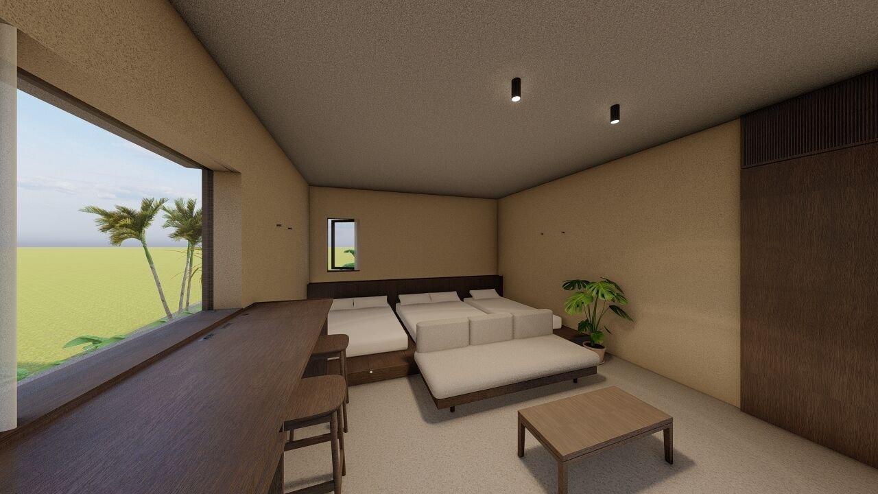 Superior Triple Room, Multiple Beds, Pool View, Poolside | In-room safe, desk, laptop workspace, blackout drapes