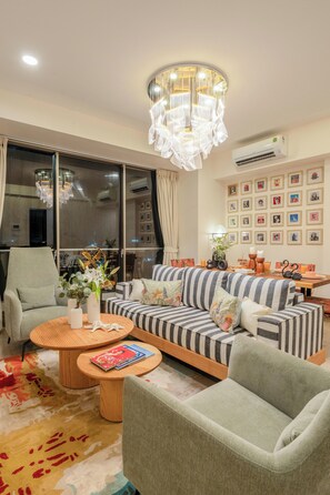 Living area - Staymaster Flabris 3BHK Apartment (Panaji)