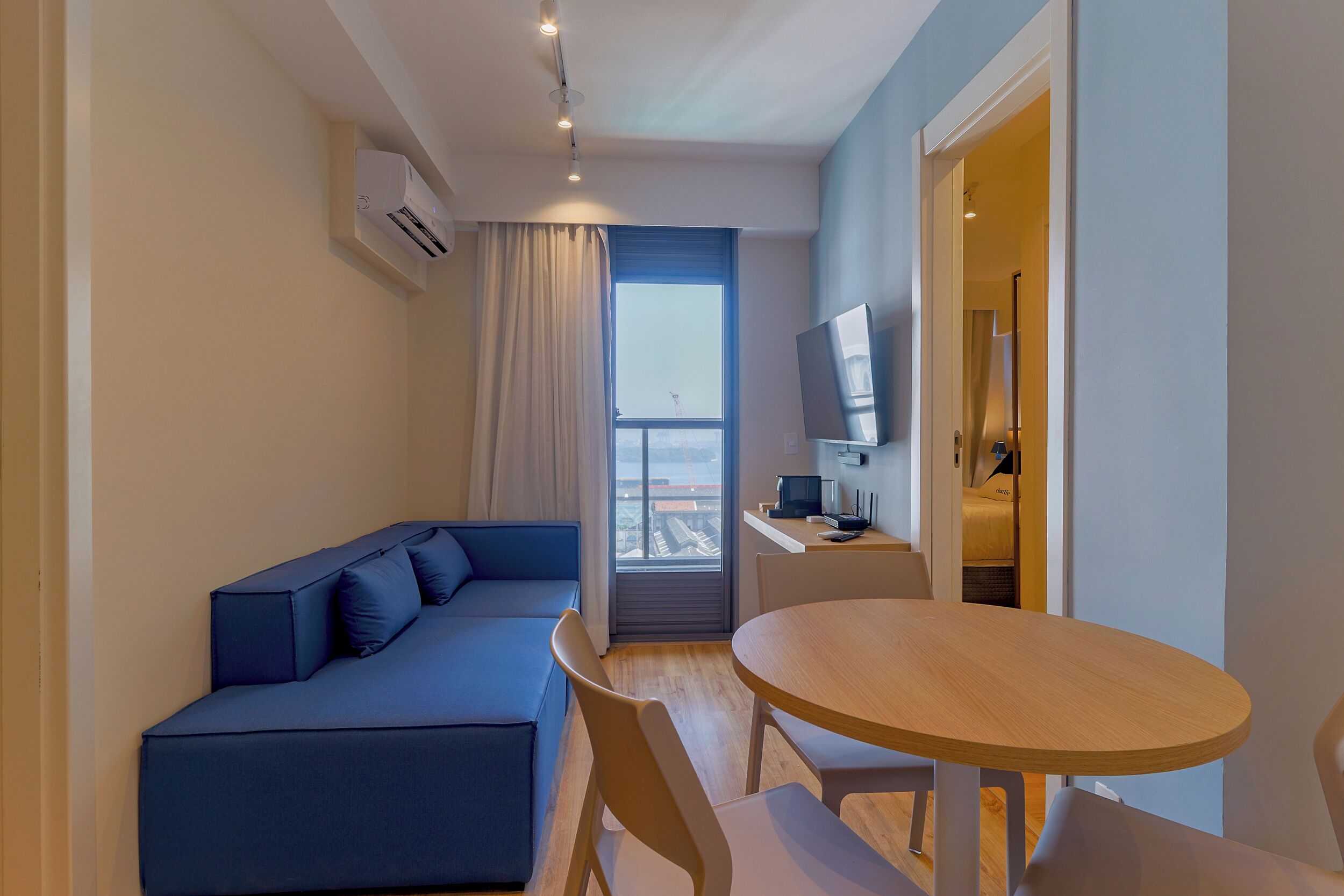 Apartamento 2 Dorms com Sofá Cama - Bloco 2 | Wohnzimmer