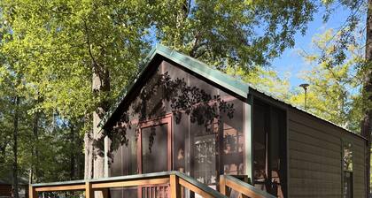 Deluxe Cabin - The Bear Den - Our Deluxe Cabins offer comfort with a true Okefenokee feel. Climate controlled, private, and set in a quiet part of the campground.
