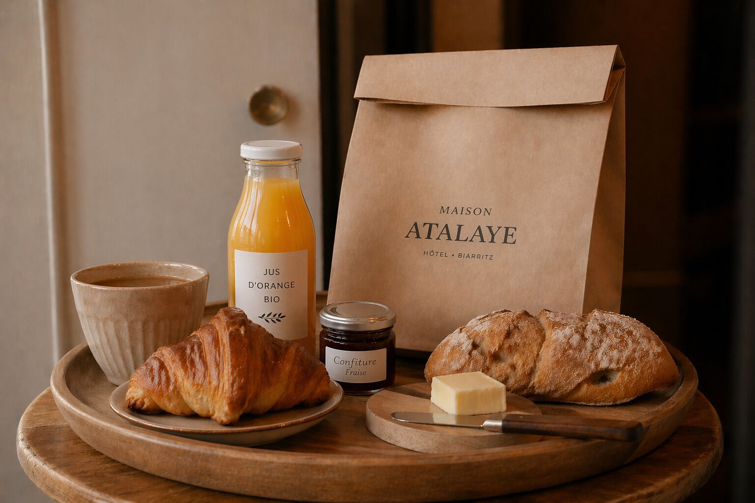 Daily to-go breakfast for a fee