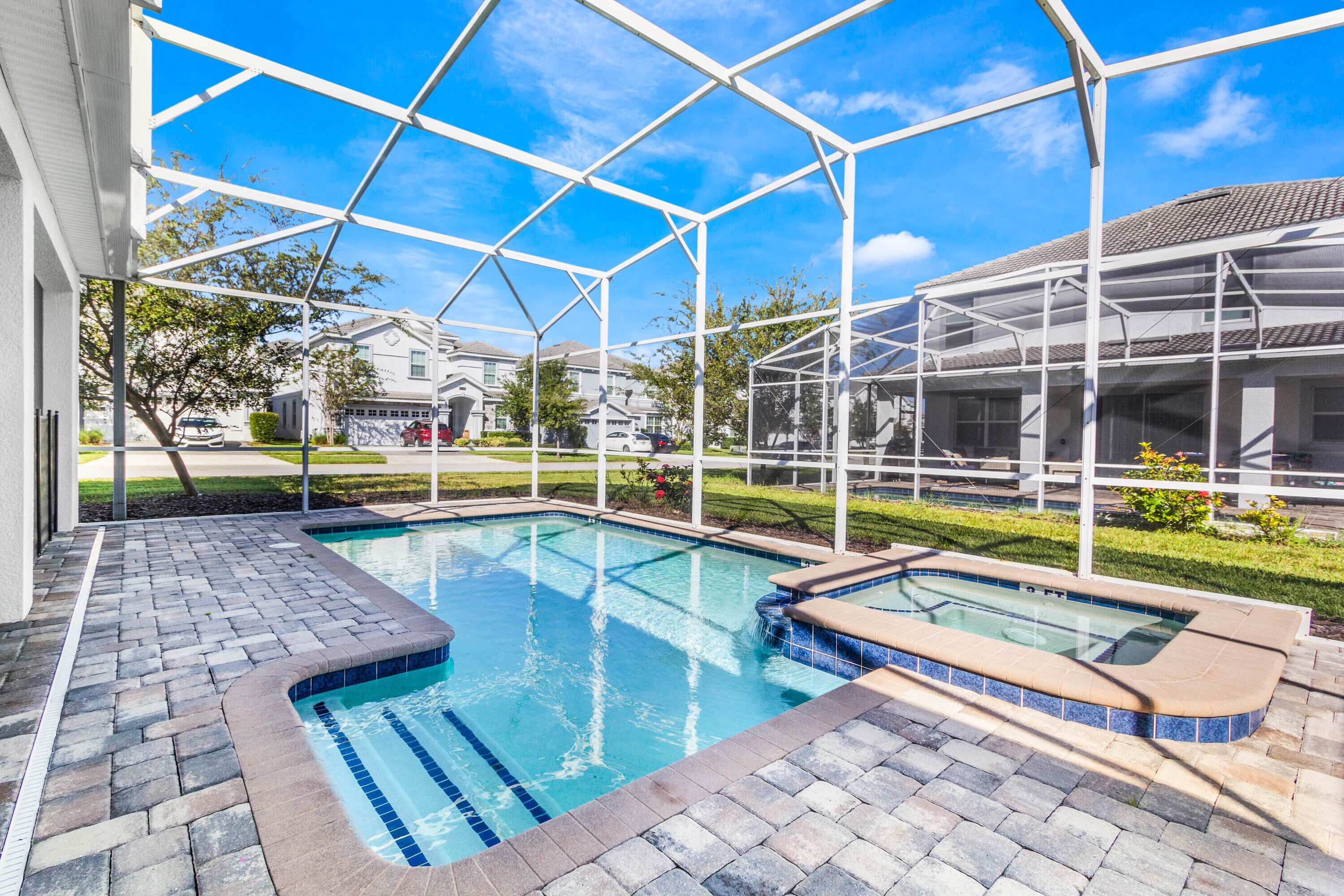 A heated pool