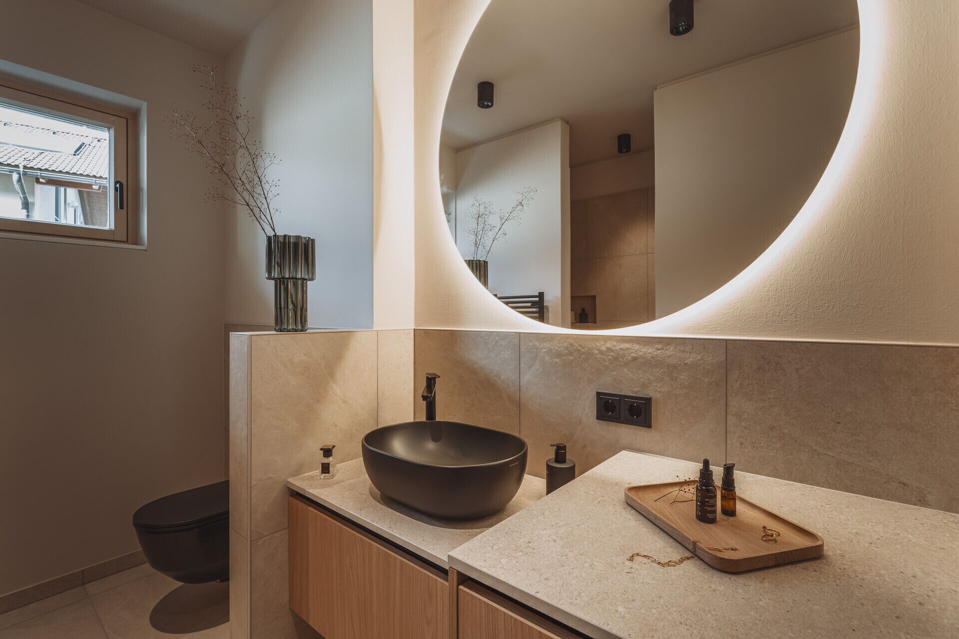Shower, hair dryer