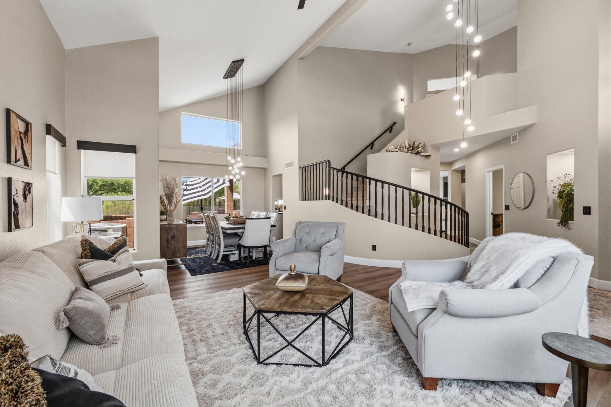 Front walk in sitting/living room