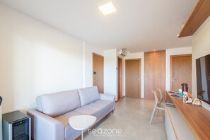 Basic Apartment | Living area - Apt in Condo w/ Pool 140m From the Beach Vii0107 (Camaçari)