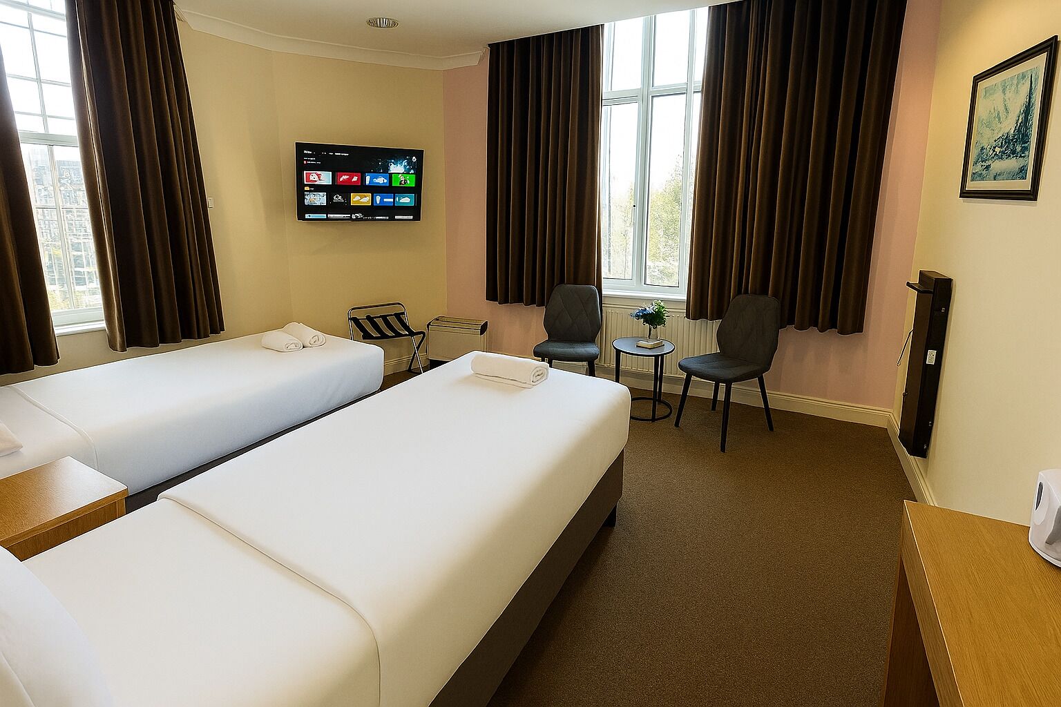 Deluxe-Zweibettzimmer, 2 Einzelbetten, Nichtraucher, Meerblick