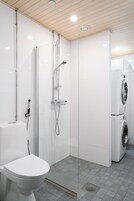 Apartment, Courtyard View | Bathroom | Shower, hair dryer, towels, toilet paper
