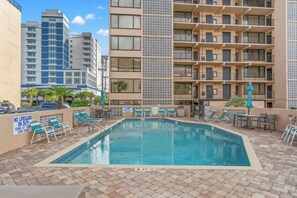 Outdoor pool - Ocean View Tower II 1B- Short Walk To Beach-Pool (Myrtle Beach)