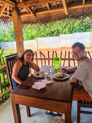 Outdoor dining - cormorant bath (SP)