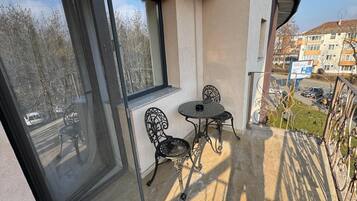 Deluxe Double Room, Balcony, City View | Terrace/patio
